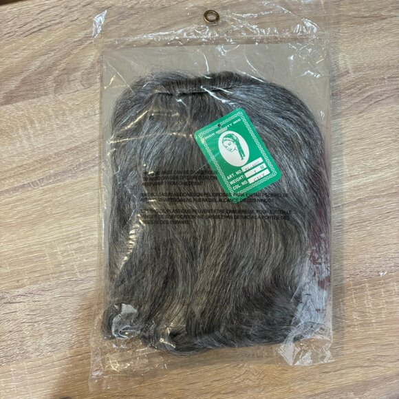 Wizard  Father Time Long Grey Wig and Beard Set NWT NOS - Picture 3 of 5